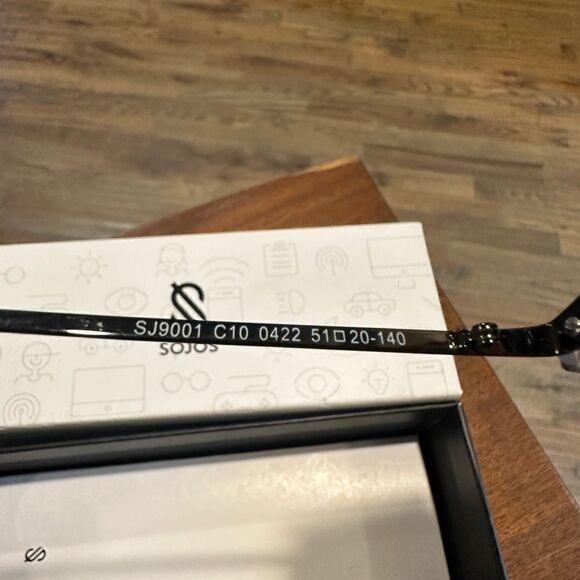 SOJOS SJ 9001 C1 0318 Tortoise Eyeglasses Frame 51-20-140mm B46mm / blue light - Picture 6 of 9